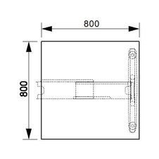 HOBIS kancelářský stůl jednací přídavný rovný - FJ 800 R, třešeň