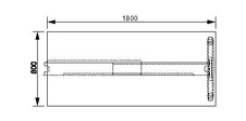 HOBIS kancelářský stůl jednací přídavný rovný - FJ 1800 R, třešeň