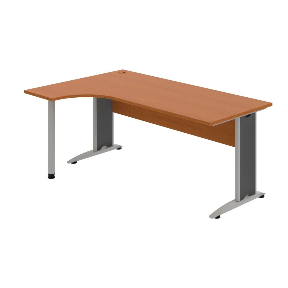 HOBIS kancelářský stůl pracovní tvarový, ergo pravý - CE 1800 P, třešeň